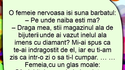 Bancul sfârșitului de săptămână | O femeie nervoasă își sună bărbatul