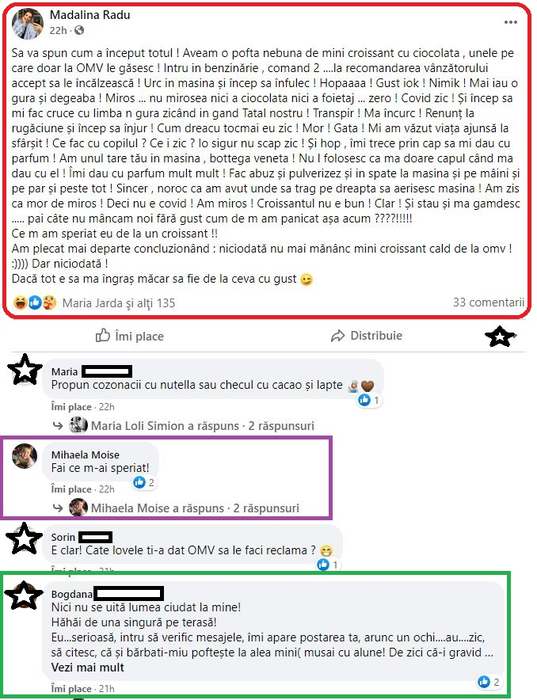 O fosta asistentă TV, clipe de panică în mașină, după ce nu a simțit gustul unui croissant: “COVID, zic! Mi-am văzut viața ajunsă la sfârșit”. Din fericire, nu este pozitivă