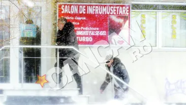 Nici gerul nu-l poate opri pe Sile Camataru sa fie in forma. A mers la un salon de infrumusetare