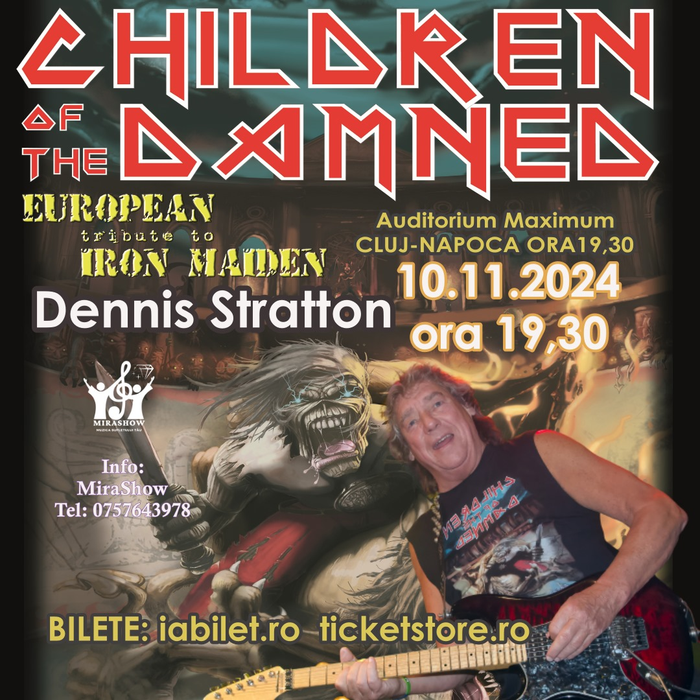 Chitaristul trupei Iron Maiden va concerta la Cluj.