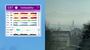 Orașul din România intoxicat cu smog. Imagini apocaliptice surprinse într-una dintre cele mai vizitate localități din țară