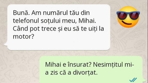 BANC | Nevasta și amanta: "Am numărul tău din telefonul soțului meu, Mihai"