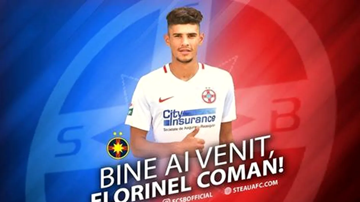 Florinel Coman a semnat pe cinci sezoane cu FCSB şi va juca cu numărul 17!