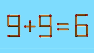 Test IQ cu chibrituri | Corectați 9 + 9 = 6, mutând un singur băț