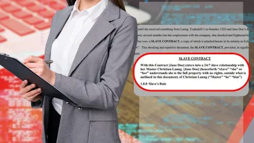 CEO-ul unei cunoscute companii software a pus-o pe asistenta lui să semneze ...”contractul de sclavie”! ”Îngenunghează când îți vezi maestrul!”