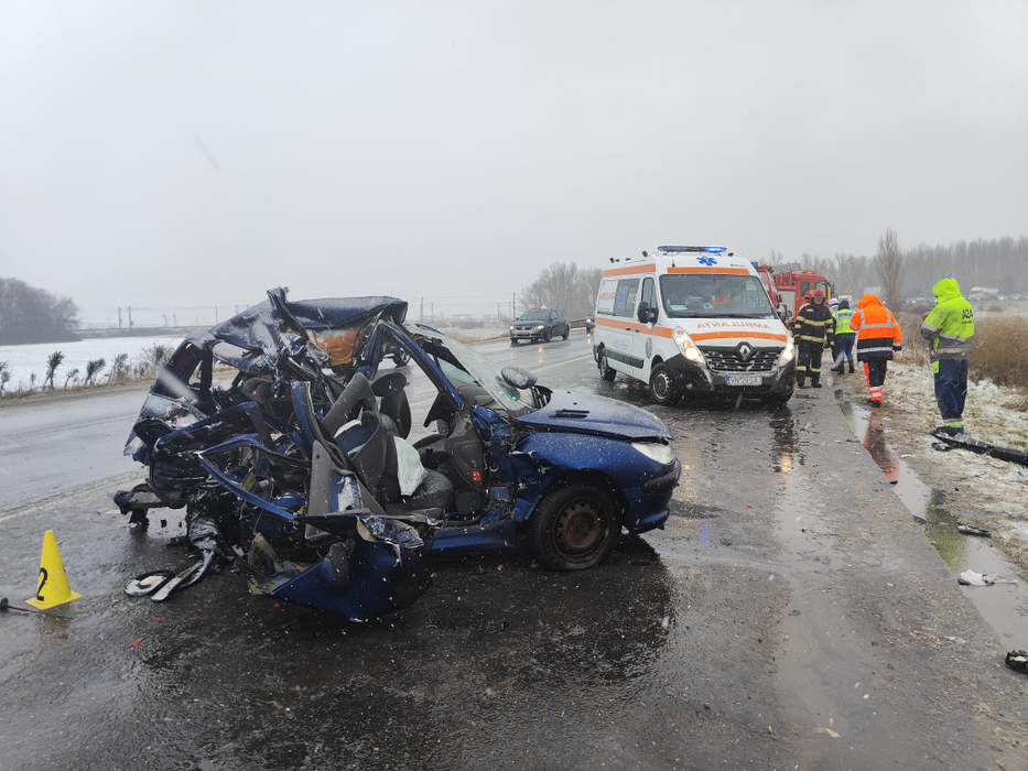 Accident mortal pe E85 / Foto: ISU