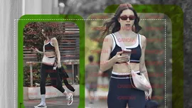 „Memelușa” a profitat de soare și a ieșit la „defilare”. Fiica lui Meme Stoica și-a etalat abdomenul perfect în colanți mulați!