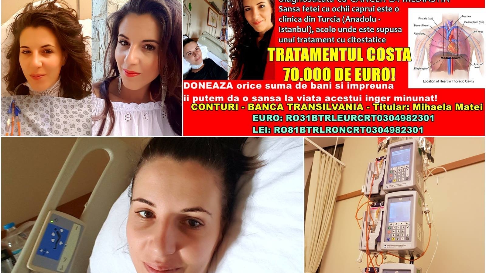 Apel umanitar! O tânără de 29 de ani, diagnosticată cu cancer, are nevoie de ajutor:”Este frumoasă, mereu zâmbitoare...“