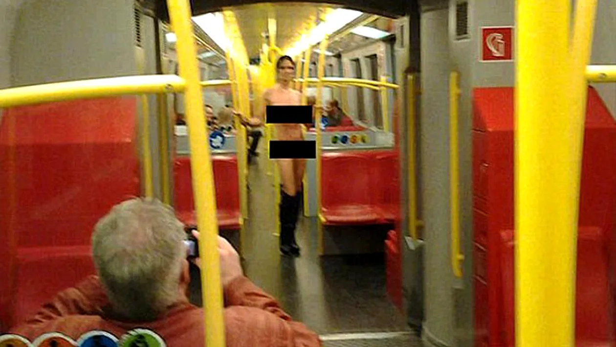 O femeie misterioasa umbla numai dezbracata cu metroul din Viena. E cautata de politie