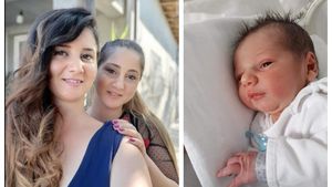 Un strop de bucurie într-o familie distrusă. Sora Cristinei, tânăra din Corabia care a murit după ce a născut, a adus și ea pe lume un băiețel