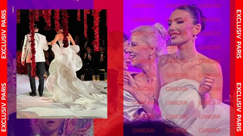 Rochia de mireasă - o superbă copie Iris van Herpen, făcută în India! ”Prințesa Ochelarilor” a strălucit la nunta de 3 milioane € cu o creație desprinsă, parcă, dintr-un basm