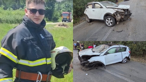 El este Alex Ieremciuc, tânărul mort în accidentul cumplit din Arad. Avea doar 22 de ani și era pompier voluntar