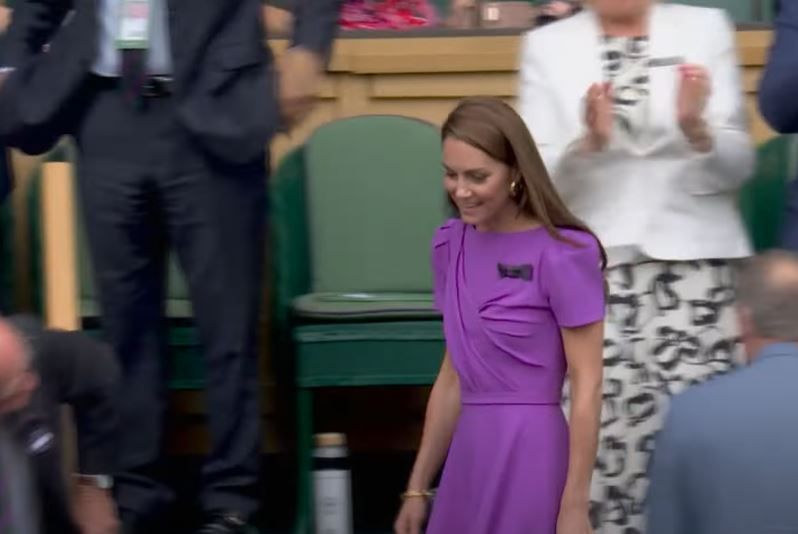 Kate Middleton s-a aflat la finala Wimbledon 2024 / sursă foto: captură video