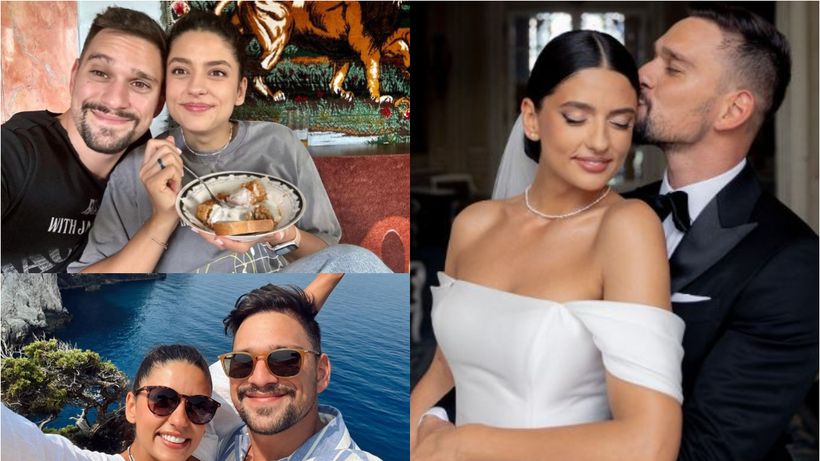 Vlad Gherman și Oana Moșneagu s-au căsătorit religios! Primele imagini de la nunta lor