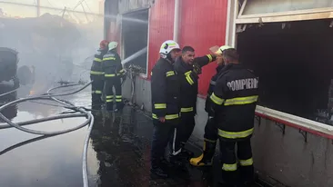 Incendiu devastator la un depozit de anvelope din Drobeta Turnu Severin! Avertismentul primit de locuitori prin sistemul Ro-Alert