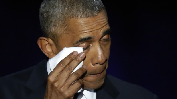 VIDEO! BARAK OBAMA, în lacrimi! Preşedintele american a susţinut discursul de adio:’’Nu mă opresc aici…‘’