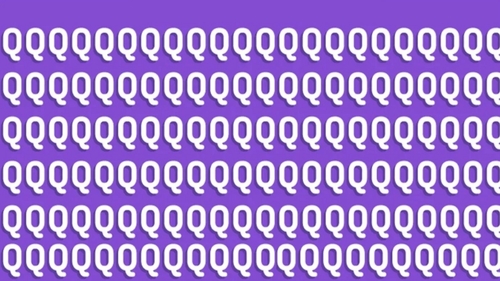 TEST IQ | Nu toate literele din imagine sunt "Q". Depistați "intrusul"!