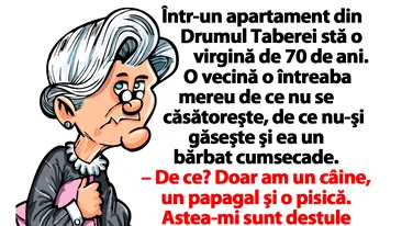 BANC | Într-un apartament din Drumul Taberei stă o virgină de 70 de ani