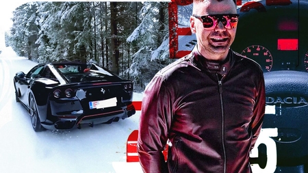 "Prințișorul imobiliarelor din Cluj" a dat Ferrari-ul 812 GTS Spider pe un Logan