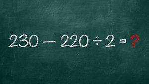 Exercițiu de logică matematică | Cât fac 230-220:2? 1 din 5 oameni greșește