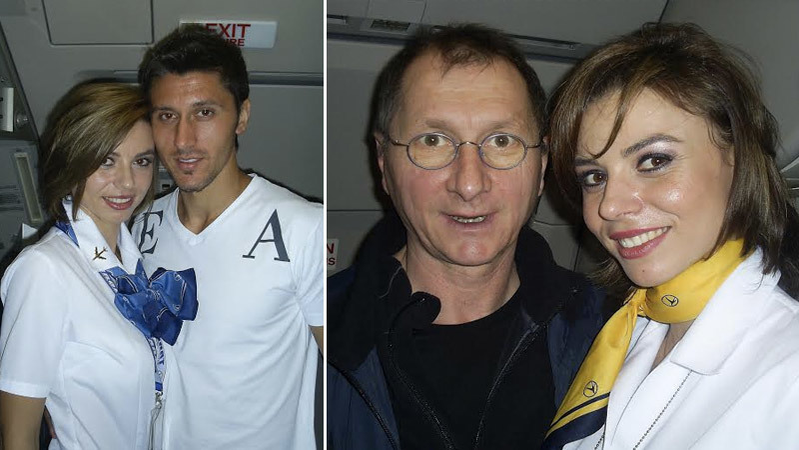 Stewardesa a călătorit cu Ciprian Marica şi Horaţiu Mălăele