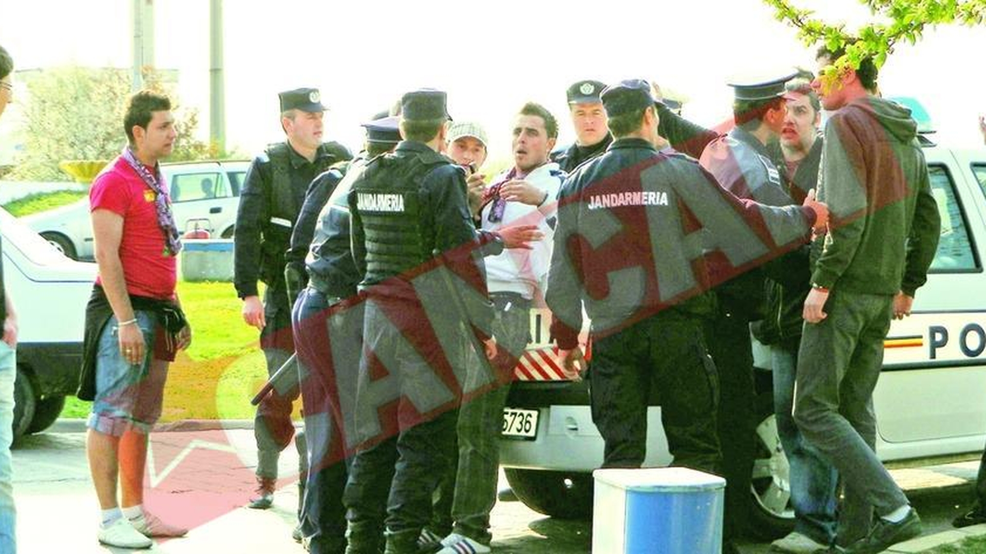 Meciul Urziceni - Rapid a continuat intr-o benzinarie