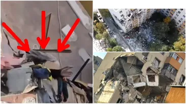 Miracol după explozia din Rahova! Persoana care făcea cu mâna de sub dărâmături a fost salvată