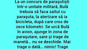 BANC | Bulă sare cu parașuta. Trage de manetă și nu se deschide