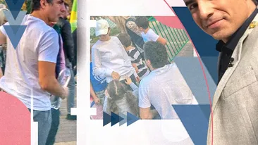 Celebrul prezentator de la PRO TV apare rar în public cu soția (cunoscută jurnalistă)… Noi i-am filmat însă departe de pupitrul știrilor!