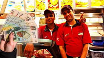 Câți lei câștigă un casier în restaurantele KFC, acum, în martie 2023. Primește bonus 50% din salariu net, cu o condiție