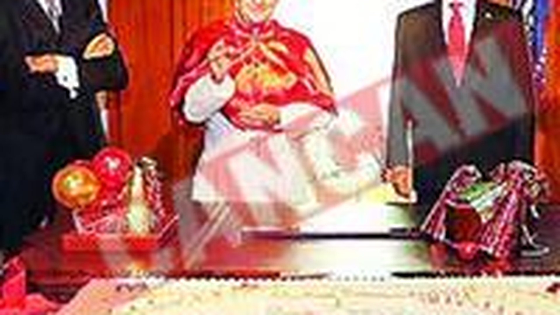 Benedict al XVI-lea isi serbeaza ziua in Biroul Oval