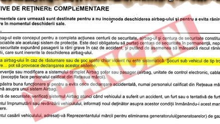 Airbagul Logan poate sari in mers, de la gropi