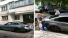 Ce a pățit un șofer din Iași, după ce și-a parcat BMW-ul în fața scării, blocând intrarea în bloc