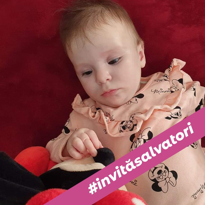 Alexandra, o fetiță de 7 luni, se luptă cu o boală rară și are nevoie urgent de un vaccin ca să trăiască! Uite cum poți să fii salvatorul ei