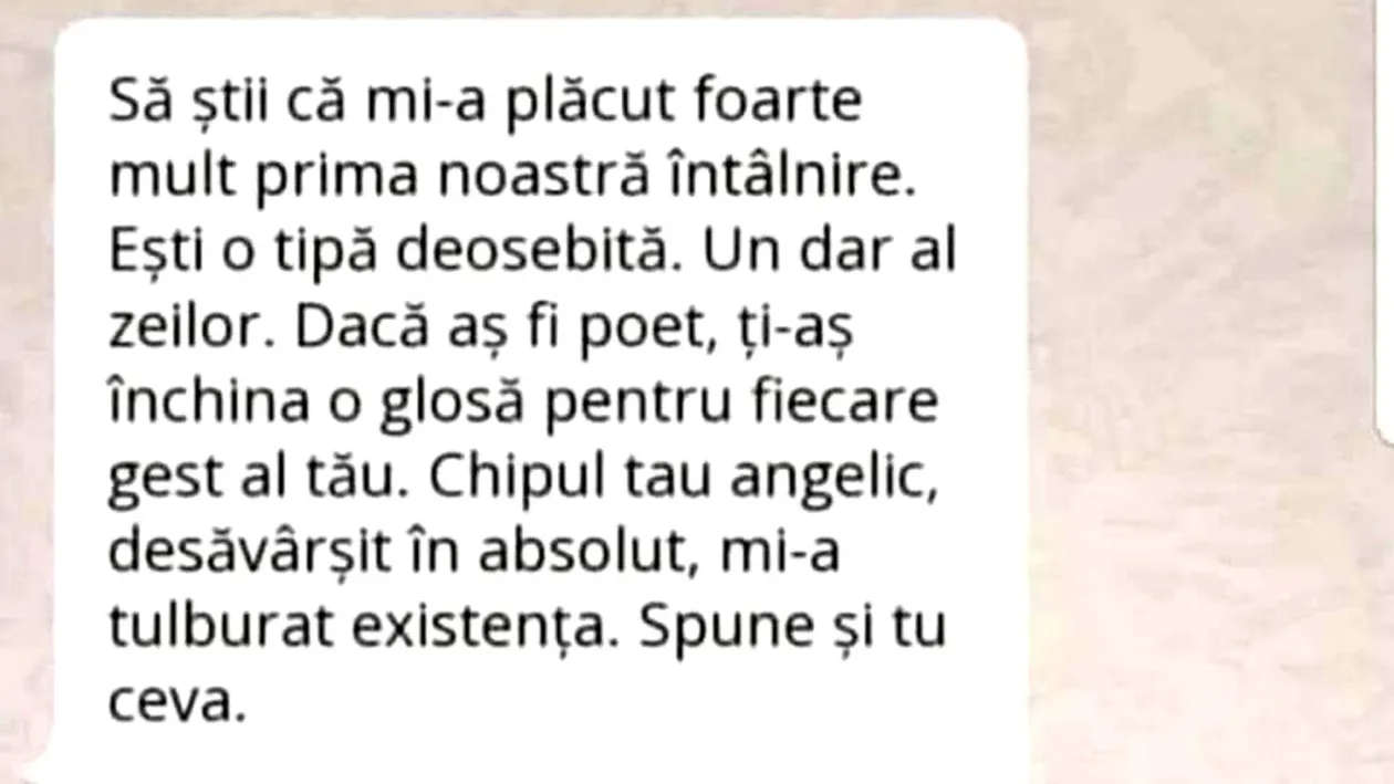 BANC | Discuție pe WhatsApp după prima întâlnire