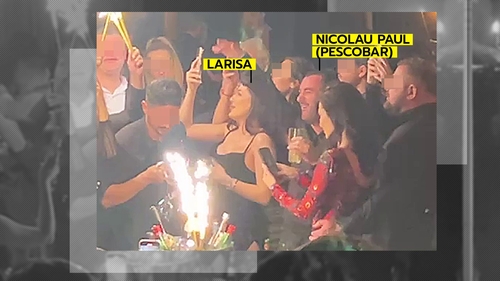 Șampanii aduse cu alaiul de artificii pentru “șeful racilor”: Pescobar și-a făcut "fenta" la Loft