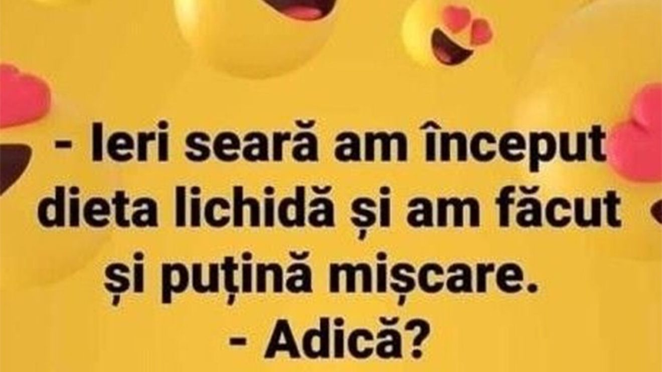 BANCUL ZILEI | Dieta lichidă