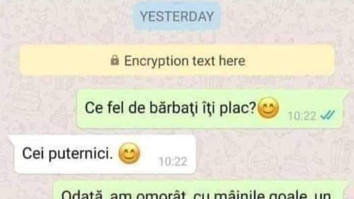 Bancul începutului de săptămână | "Ce fel de bărbați îți plac?"