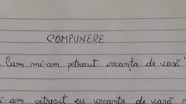 Cum a devenit compunerea unui copil din România virală pe internet: ”Dacă îmi dați nota 4, ne... ”