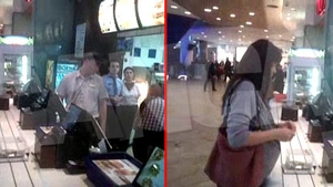 Iubita lui Costelus Casuneanu isi face poftele la mall. Si-a “hranit” bebelusul cu inghetata!