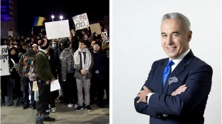 Protest în Capitală împotriva lui Călin Georgescu! „Nu poate reprezenta ceea ce am dorit noi în decembrie '89”