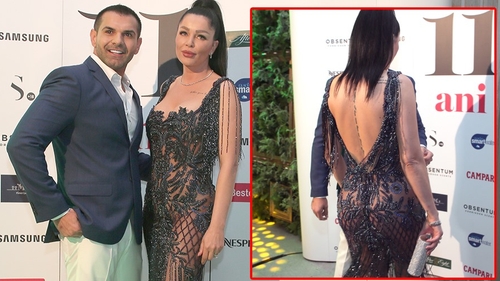 Brigitte a copiat-o pe Prodanca! A venit într-o rochie transparentă, cu totul la vedere, la petrecerea de azi-noapte