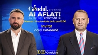„Ai Aflat! cu Ionuț Cristache” începe miercuri, 14 octombrie, de la ora 15.00, live pe Gândul. Invitat: Viorel Cataramă