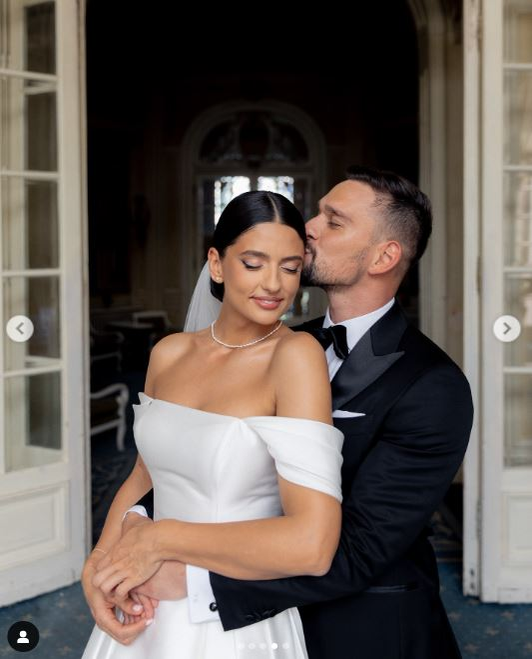 Oana Moșneagu și Vlad Gherman s-au căsătorit religios / sursă foto: Instagram