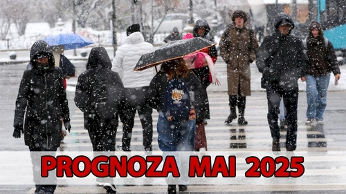 Meteorologii Accuweather anunță o lună mai 2025 ciudată în România. Ninsori, viscol + prognoza pentru București