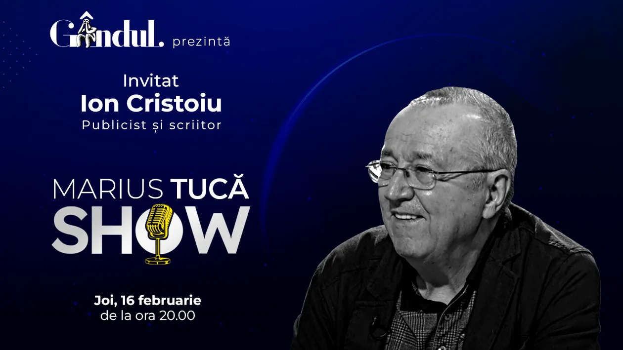 Marius Tucă Show începe joi, 16 februarie, de la ora 20.00, live pe gândul.ro