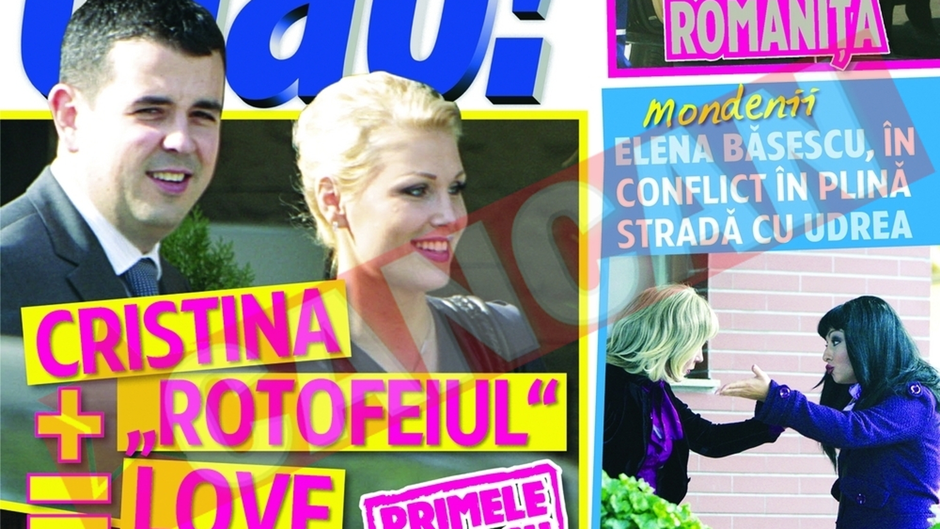 Elena Basescu si Elena Udrea, conflict in strada