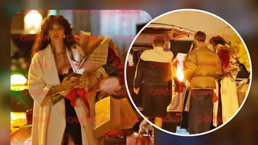 Răsfăț maxim pentru sărbătorita zilei! Ramona Olaru, pierdută printre buchetele de flori