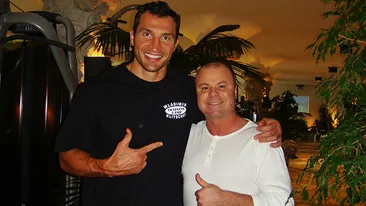 Nicu Gheară se antrenează cu greii! Afaceristul a tras de fiare cu Wladimir Klitschko