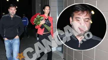 Prima fotografie cu Nicoleta si cu Zsolt impreuna dupa scandalul cu bataia aplicata amantei! Ea a acceptat florile iar el a dus-o acasa la copii!